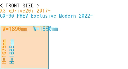 #X3 xDrive20i 2017- + CX-60 PHEV Exclusive Modern 2022-